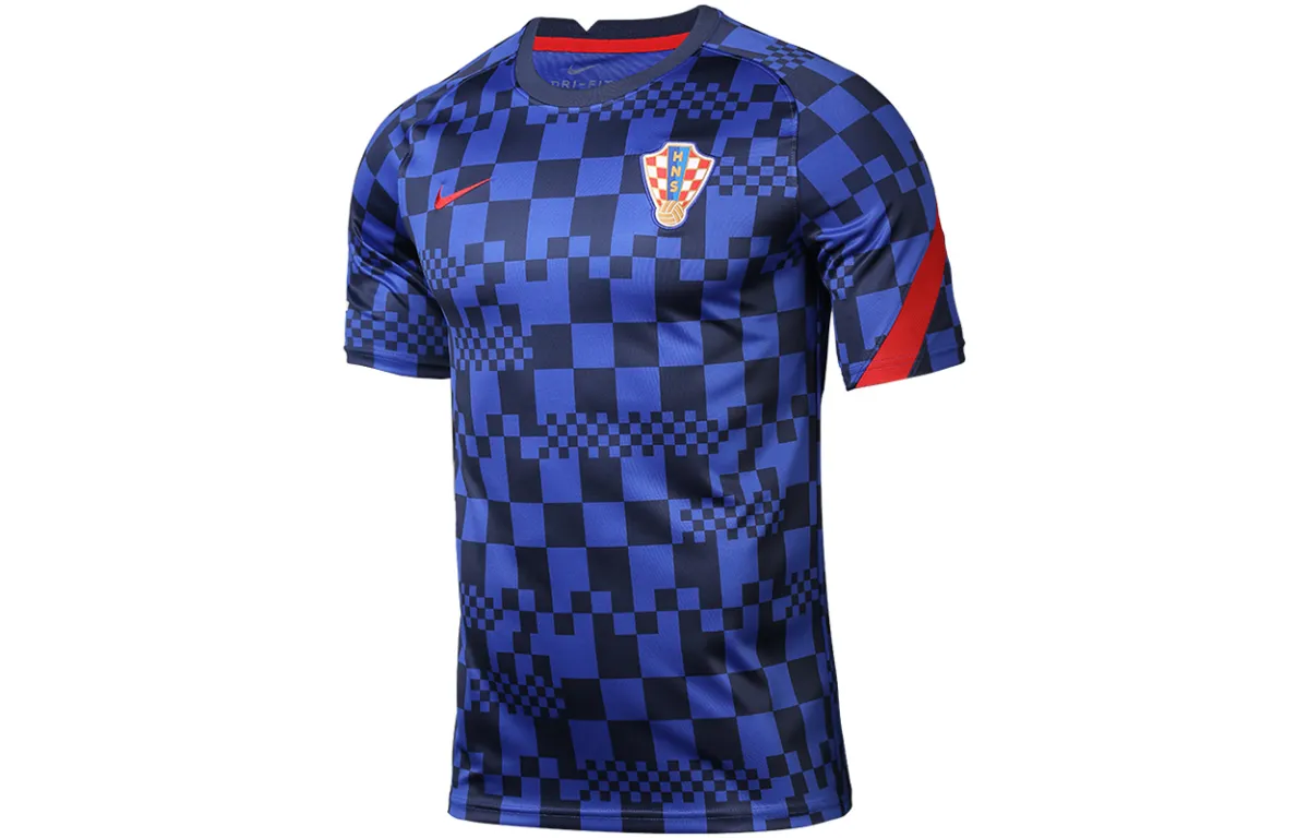 Nike Croatia National Team Soccer Jerseys Men's Blue Moderate