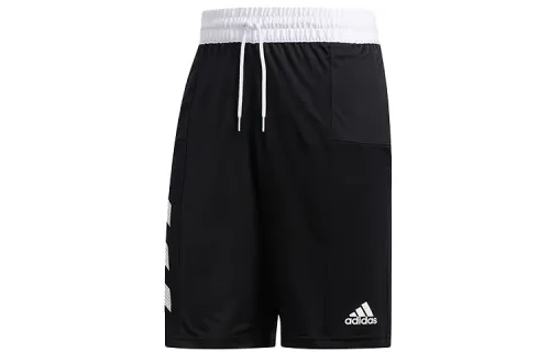 Adidas Basketball Shorts Men's Black Moderate Straight Fit Pants