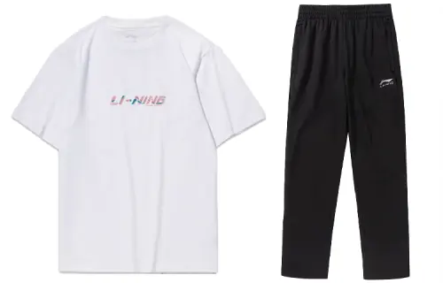 Li Ning Casual Sportswear Men's Crew Neck Moderate