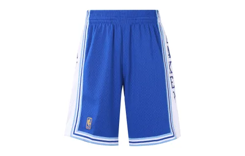 Mitchell & Ness Los Angeles Lakers SW Fan Edition 96-97 season mesh breathable quick-drying retro basketball pants, same style for men and women, blue