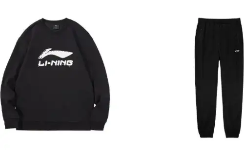 Li Ning Casual Sportswear Men's Crew Neck Moderate