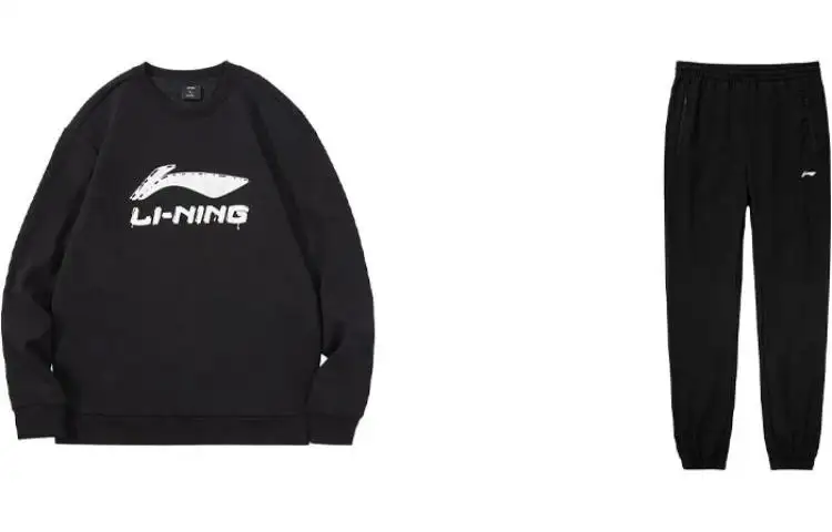 Li Ning Casual Sportswear Men's Crew Neck Moderate