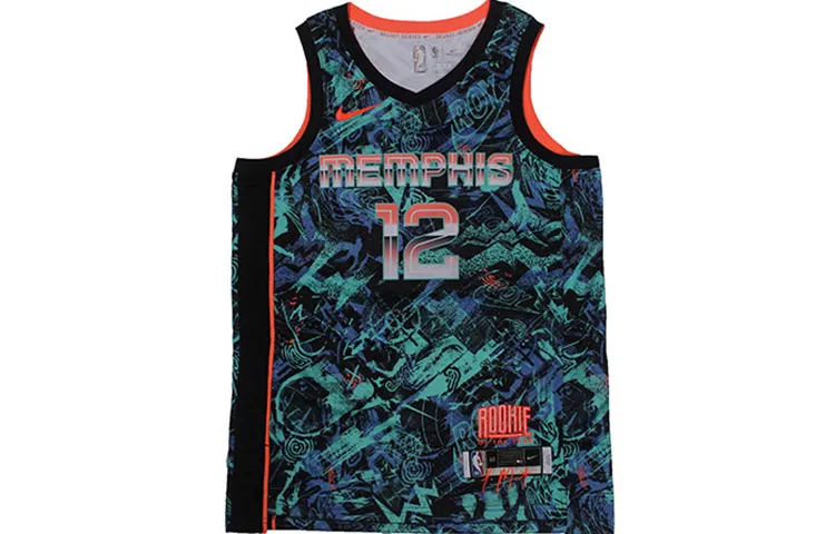 Nike Basketball Jerseys Men's Green Moderate Straight Fit