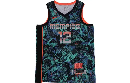 Nike NBA retro basketball vest Grizzlies Morant No. 12 Men's Green