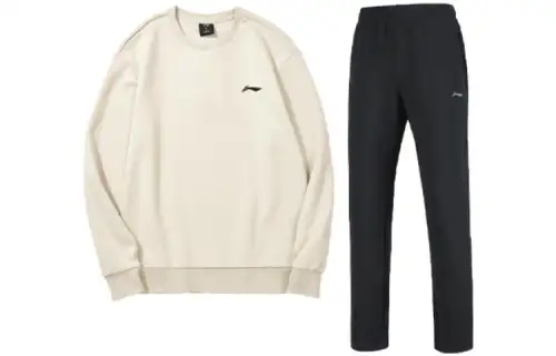 Li Ning Casual Sportswear Men's Crew Neck Moderate