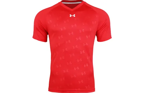 Under Armour Soccer Jerseys Unisex Red Moderate Straight Fit
