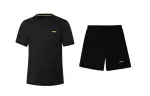 Li Ning Casual Sportswear Men's Black Crew Neck Moderate