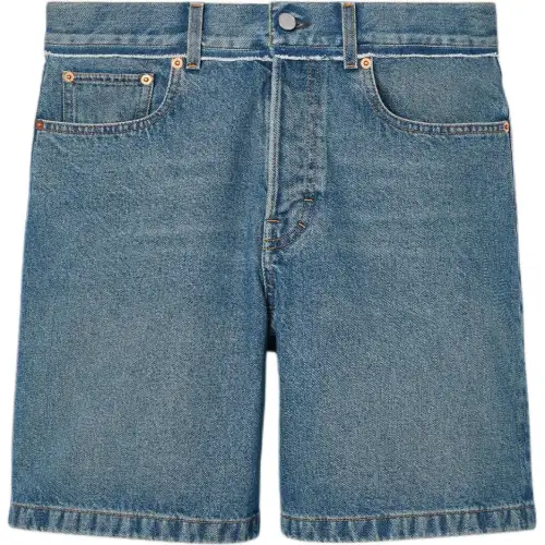 GUCCI Lido Denim Shorts Men's Blue