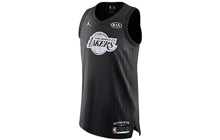 Jordan Basketball Jersey NBA Kobe Bryant All Star Edition Authentic Jersey AU Player Edition, Kobe Men's Black