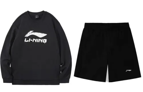 Li Ning Casual Sportswear Men's Crew Neck Moderate