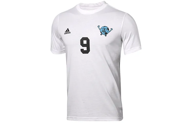 Adidas Soccer Jerseys Men's White Moderate Straight Fit