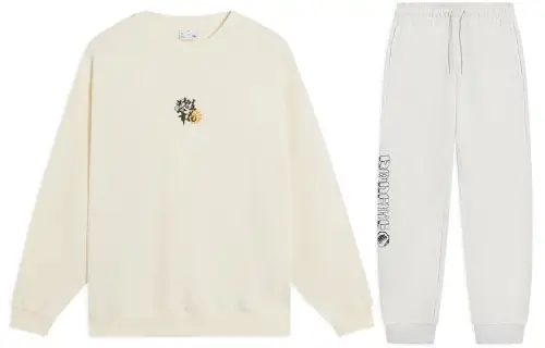 Li Ning Casual Sportswear Men's Crew Neck Moderate
