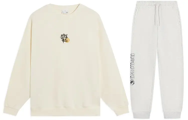 Li Ning Casual Sportswear Men's Crew Neck Moderate
