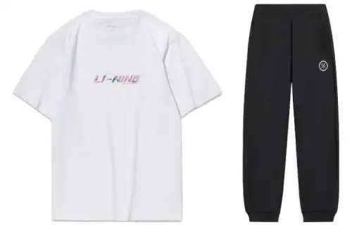 Li Ning Casual Sportswear Men's Crew Neck Moderate
