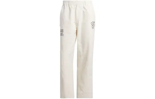 Adidas Originals Schmoofoil Casual Pants Unisex Beige Moderate Straight Fit Pants