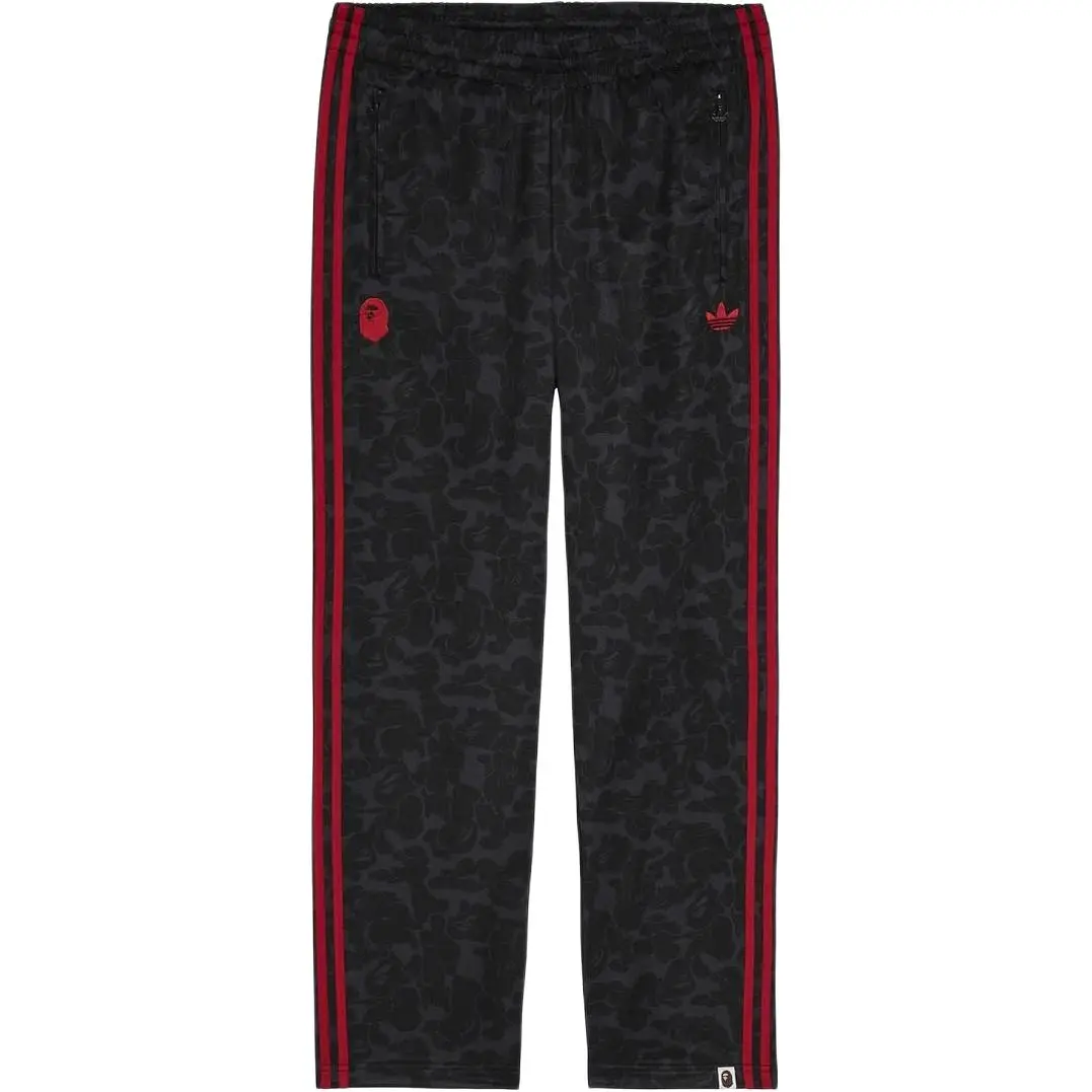Adidas Originals x A BATHING APE A BATHING APE Collaboration Casual Pants Unisex Red Black
