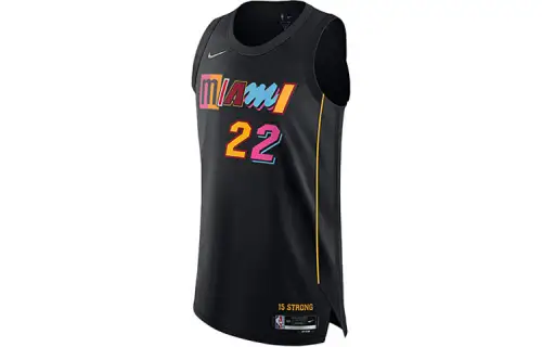 Nike NBA Miami Heat AU Player Edition Butler No. 22 Logo Sports Round Neck Sleeveless Basketball Vest Men's Black