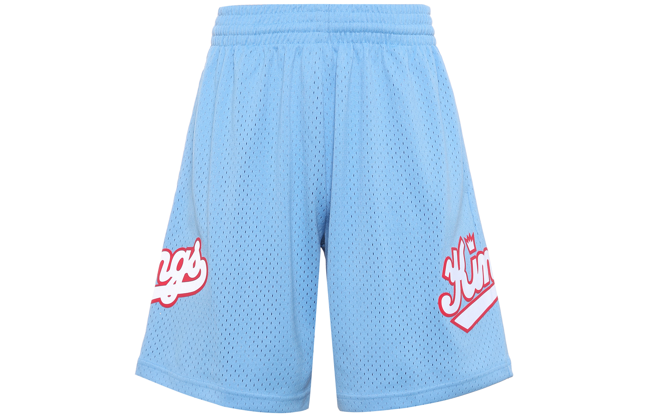 Mitchell & Ness x NBA Kings 1985-86 SW Fan Edition Retro Mesh Casual Letter Elastic Straight Sports Basketball Pants Unisex Blue