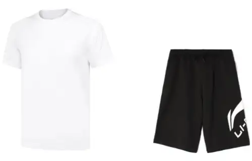 Li Ning Casual Sportswear Men's Crew Neck Moderate