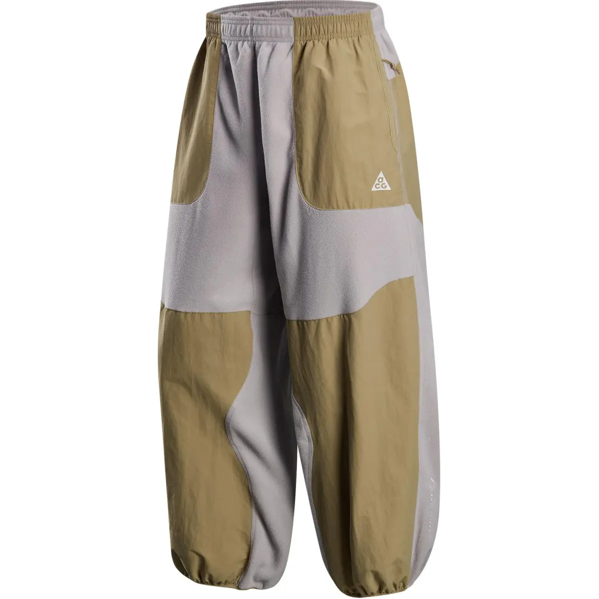 Nike ACG Wolf Tree Outdoor Brand Logo Fleece Lined Soft And Comfortable Fashion Retro Sports Color Block Casual Pants