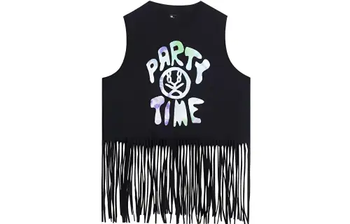Li Ning Tank Tops Women's Black Crew Neck Moderate Straight Fit