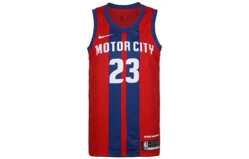 Nike NBA City Edition 20-21 season Detroit Pistons Griffin No. 23 Letter Printed Basketball Vest Men's Red