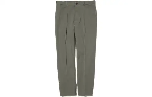 UNIQLO Casual Pants Men's Olive Moderate Straight Fit Pants