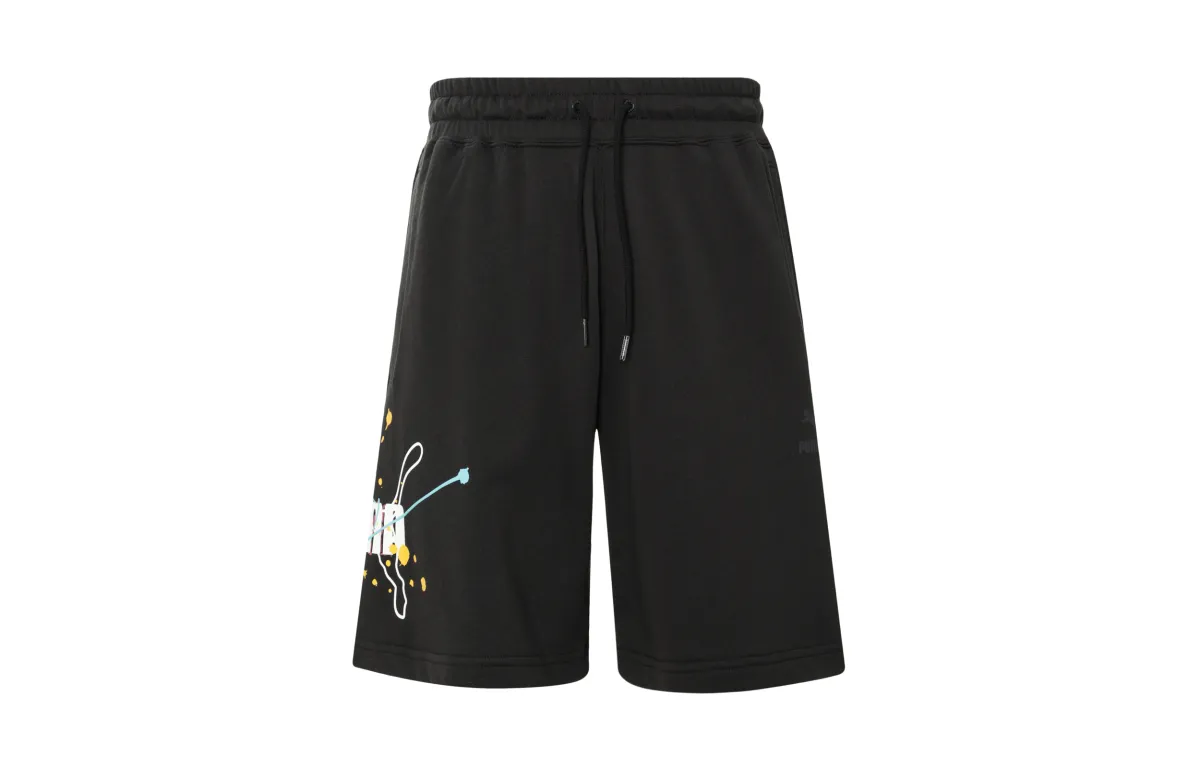 PUMA Casual Shorts Unisex Black Moderate