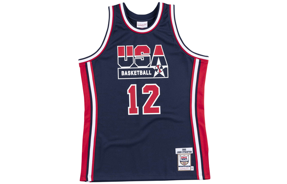 Mitchell Ness Team Usa 1992 John Stockton «Navy» authentic jersey