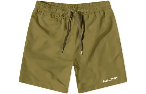 Burberry Casual Shorts Men's Green Moderate