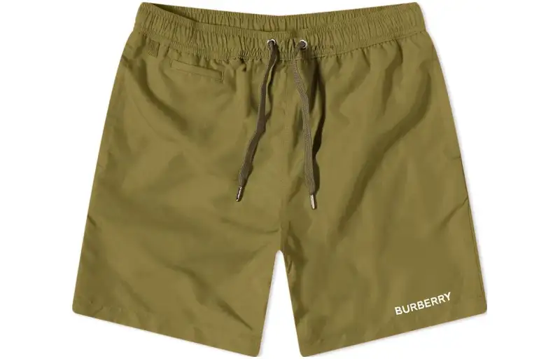 Burberry Casual Shorts Men's Green Moderate