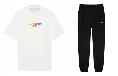 Li Ning Casual Sportswear Men's Crew Neck Moderate