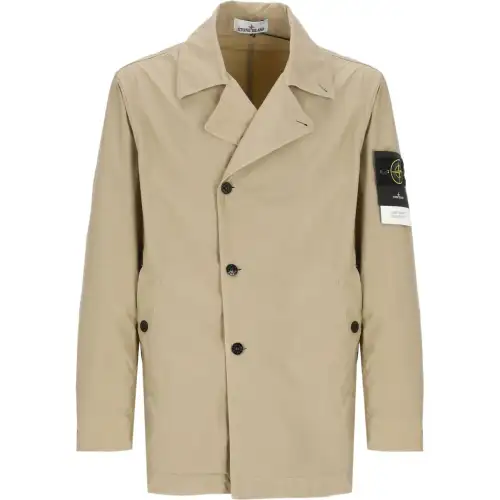 STONE ISLAND Light Compact Touch Short Trench Coat