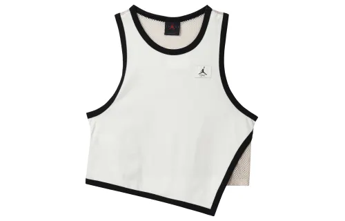 Jordan Tank Tops Women's White Crew Neck Moderate Straight Fit