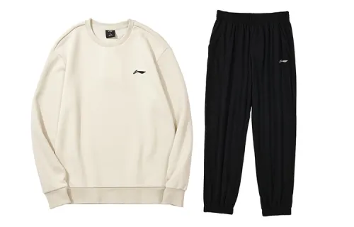 Li Ning Casual Sportswear Men's Crew Neck Moderate