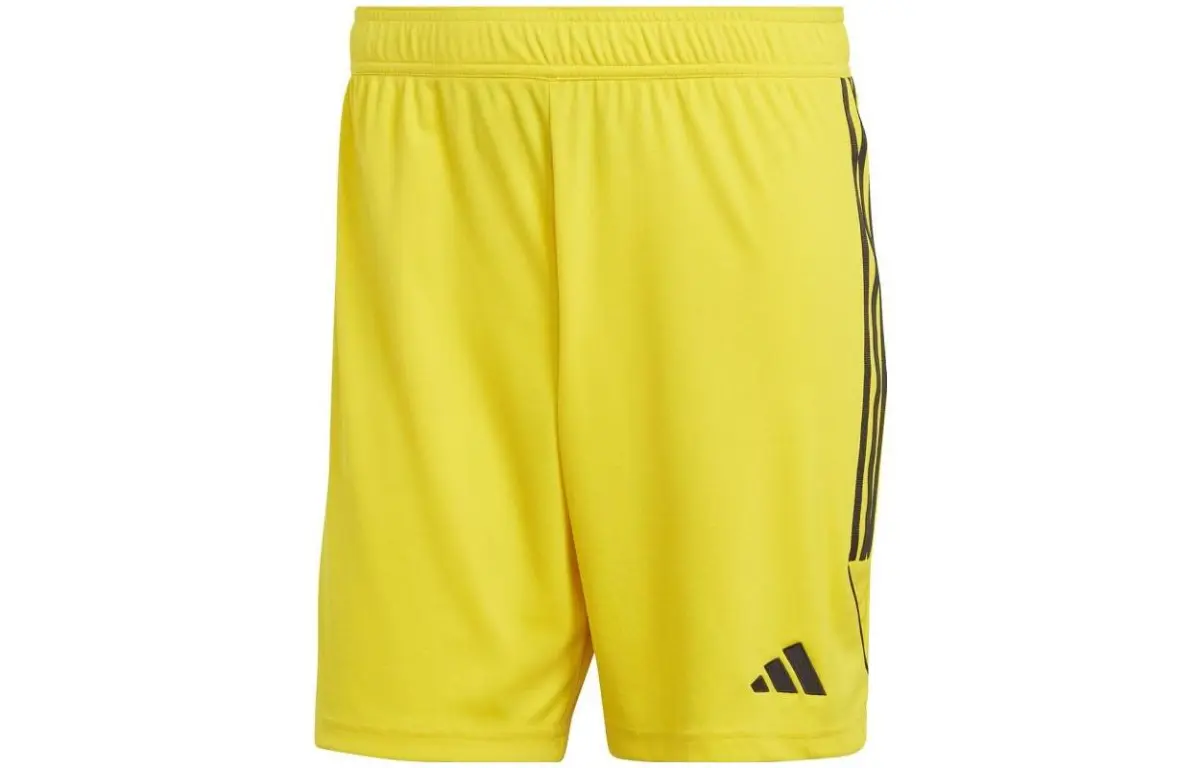 Adidas Casual Shorts Men's Yellow Moderate Straight Fit Pants