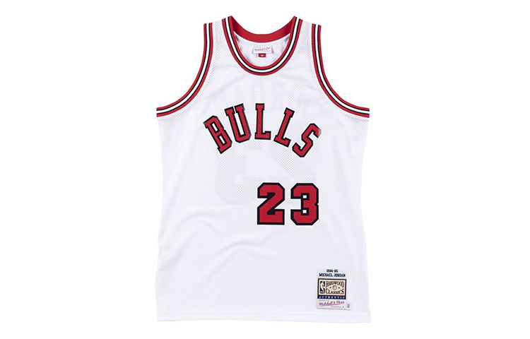 Mitchell Ness Basketball Jerseys Men’s White Moderate Straight Fit