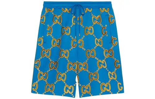 GUCCI Casual Shorts Men's Blue Moderate
