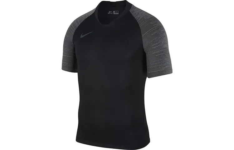Nike Soccer Jerseys Men's Black Moderate Straight Fit