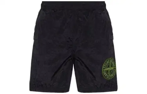 STONE ISLAND Casual Shorts Men's Black Moderate