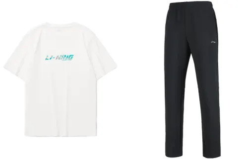 Li Ning Casual Sportswear Men's Crew Neck Moderate