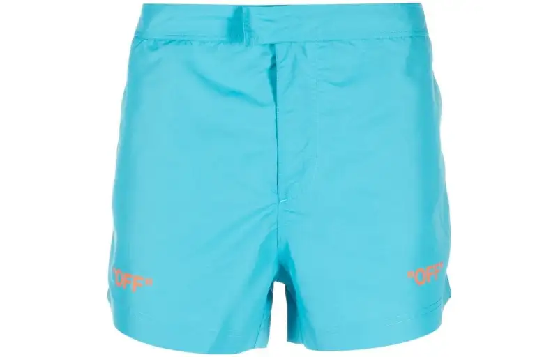 OFF WHITE Logo Printed Swim Shorts