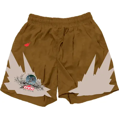 Travis Scott Casual Shorts Men's Brown