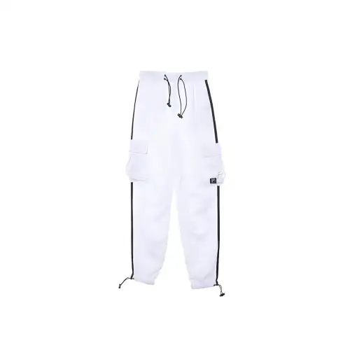 FILA Casual Pants Unisex White Moderate Cuffed Pants