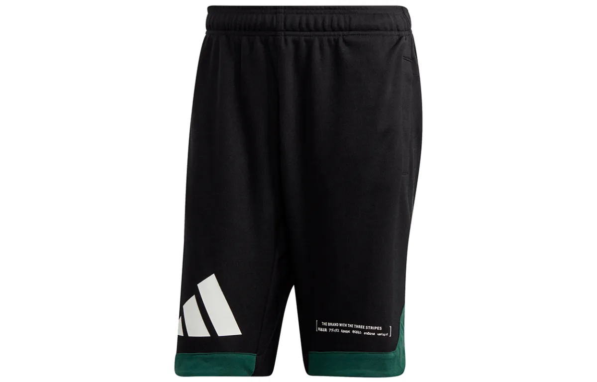 Adidas Sports Shorts Men's Black Moderate Straight Fit Pants