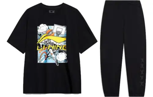 Li Ning Casual Sportswear Men's Crew Neck Moderate