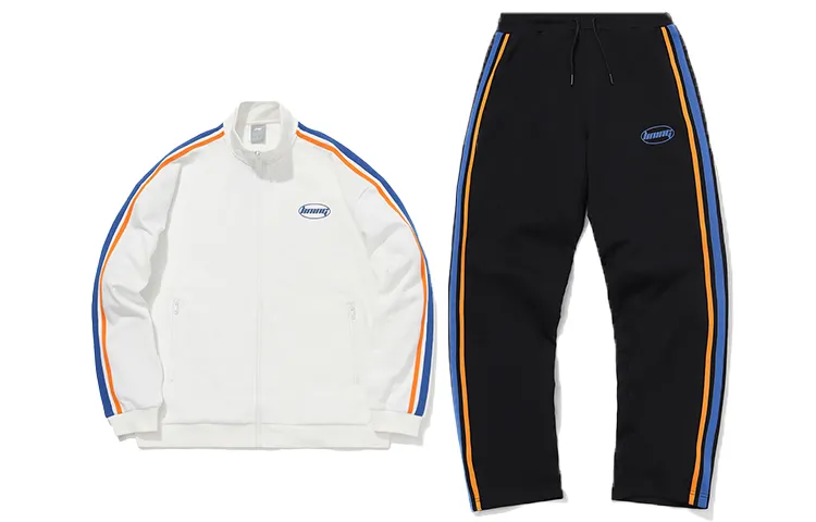 Li Ning Sweatshirt Sets Men's Ivory Stand Collar Moderate