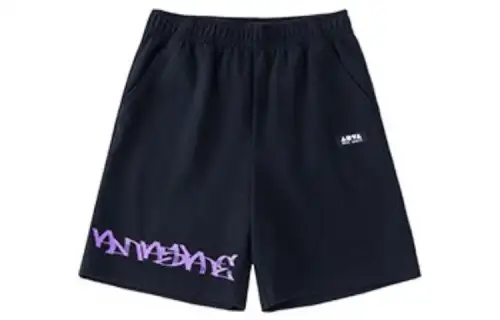 ANTA Life Collection Casual Shorts Men's Black Moderate