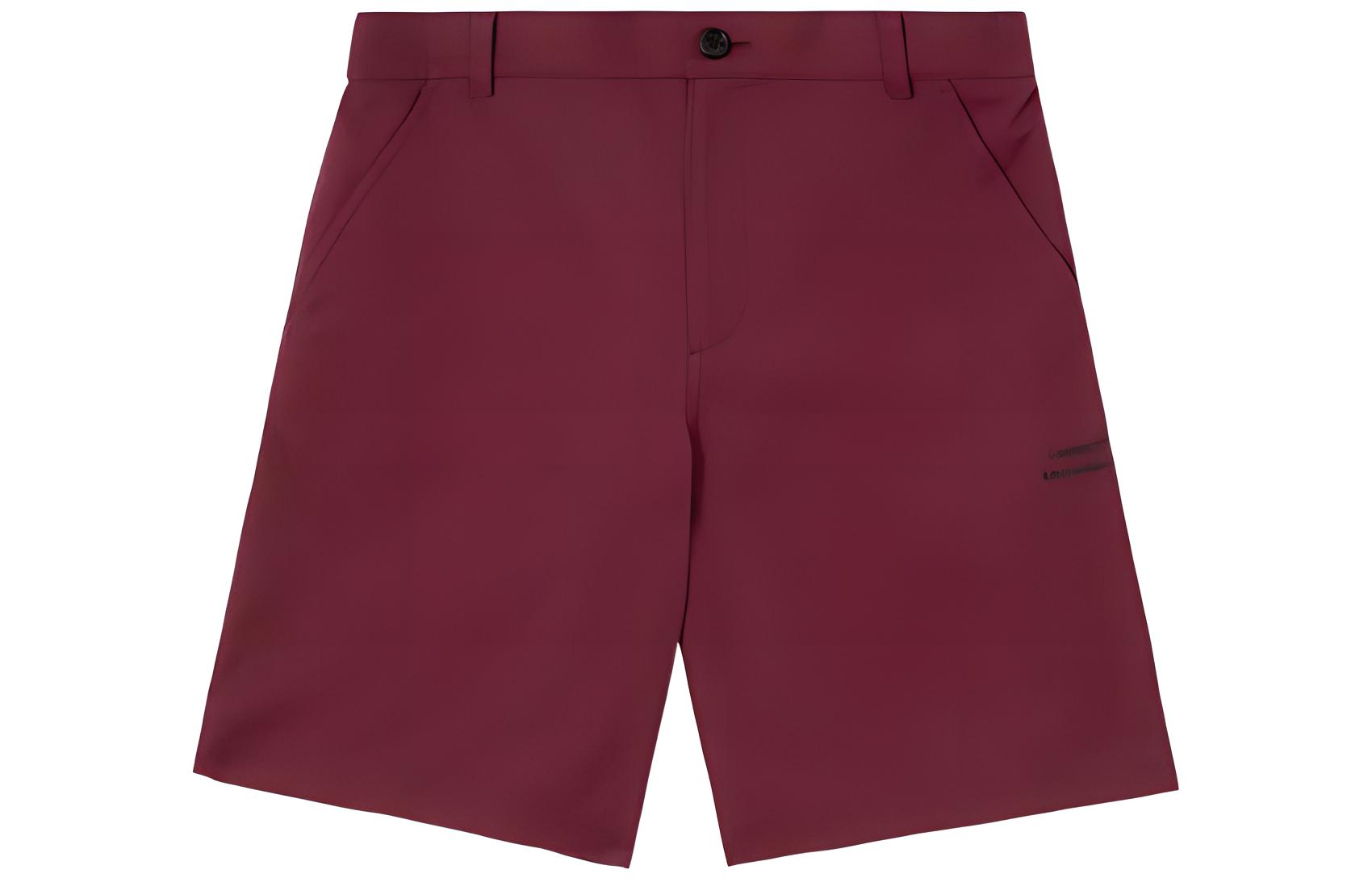 Burberry X Pop Trading Company Casual Shorts Men's Dark Red