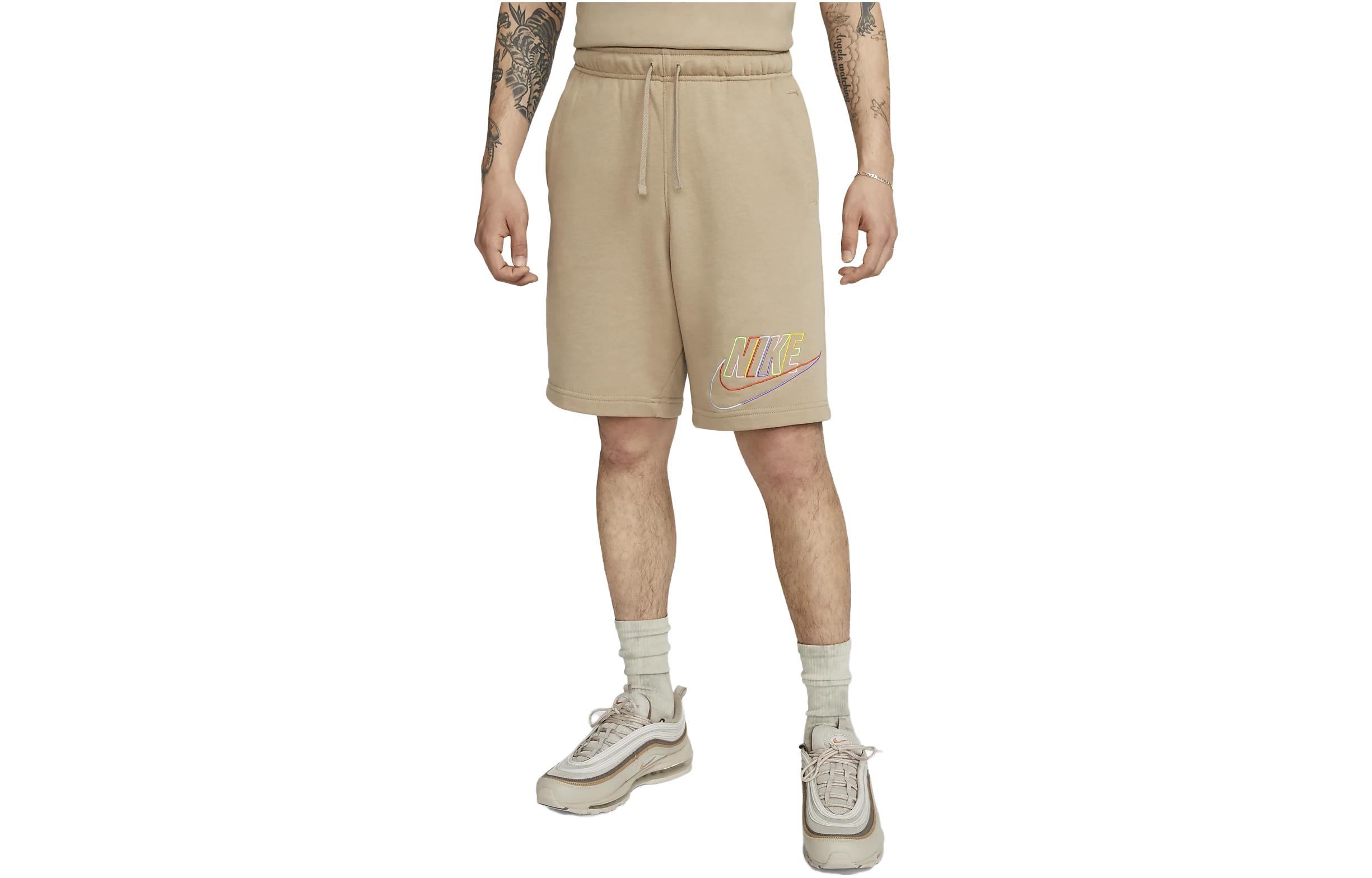 Nike Branded Multicoloured Swoosh Logo Light Shorts